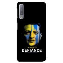 Чехол для Samsung Galaxy A7-2018, A750 (AlphaPrint - с принтом Зеленского) – В. Зеленский