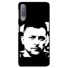 Чехол для Samsung Galaxy A7-2018, A750 (AlphaPrint - с принтом Зеленского) – Зеленский АРТ