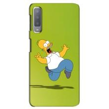 Чехол с Симпсонами для Samsung Galaxy A7-2018, A750 (VPrint) (Гомер Симпсон)