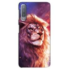Чехол со Львом для Samsung Galaxy A7-2018, A750 (VPrint) (Красочный Лев)