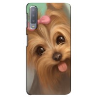 Чехол (ТПУ) Милые собачки для Samsung Galaxy A7-2018, A750 (Йоршенский терьер)