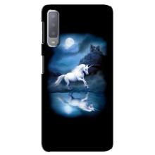 Чохол Unicorn на Samsung Galaxy A7-2018, A750 (Єдиноріг)