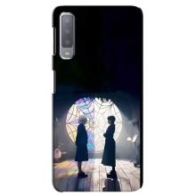 Чехлы Венсдей на Samsung Galaxy A7-2018, A750 Уэнсдей (AlphaPrint) (Уэнздей и Инид)