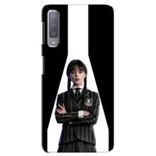 Чехлы Венсдей на Samsung Galaxy A7-2018, A750 Уэнсдей (AlphaPrint) (W-Wednesday)