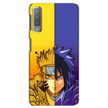 Купить Чехлы на телефон с принтом Anime для Самсунг А7 (2018) (Naruto Vs Sasuke)