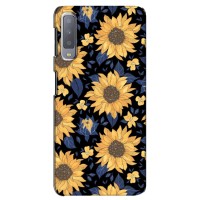 Чехлы с тематикой "ЦВЕТЫ" на Samsung Galaxy A7-2018, A750 (красивые цветы)