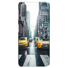 Силиконовый бампер (Работники) на Samsung Galaxy A7-2018, A750 – Такси