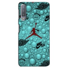 Силиконовый Чехол Nike Air Jordan на Самсунг А7 (2018) (Джордан Найк)