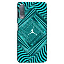 Силиконовый Чехол Nike Air Jordan на Самсунг А7 (2018) (Jordan)