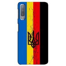 Украинские Чехлы для Samsung Galaxy A7-2018, A750 с картинкой УПА (AlphaPrint) (Флаг УПА)
