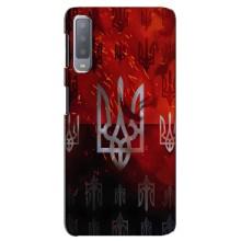Украинские Чехлы для Samsung Galaxy A7-2018, A750 с картинкой УПА (AlphaPrint) (ГЕРБ УПА)