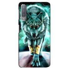 Защитные чехлы для Самсунг А7-2018, А750 (AlphaPrint) (ХИТ продаж) ВОЛК (Яркий волк)