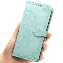 Шкіряний чохол (книжка) Art Case з візитницею для Samsung Galaxy A70 (A705F) – Бірюзовий