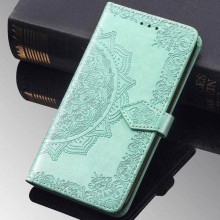 Кожаный чехол (книжка) Art Case с визитницей для Samsung Galaxy A70 (A705F) – Бирюзовый