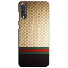 Чехлы Бренд GUCCI для Samsung Galaxy A70 2019 (A705F) (Фон Гуччи)