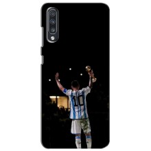 Чехлы Лео Месси Аргентина для Samsung Galaxy A70 2019 (A705F) (Лео Чемпион)