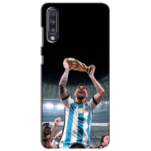 Чехлы Лео Месси Аргентина для Samsung Galaxy A70 2019 (A705F) (Счастливый Месси)