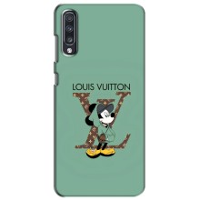 Чехлы Луи Витон для Samsung Galaxy A70 2019 (A705F) (AlphaPrint - LOUIS VUITTON) (Микки Маус LV)