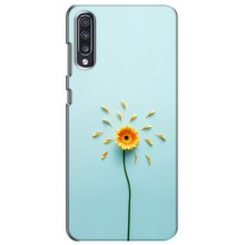 Чехлы с Цветами для Samsung Galaxy A70 2019 (A705F) (VPrint) (Желтый цветок)