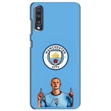 Чехлы с футболистом Ерлинг Холанд для Samsung Galaxy A70 2019 (A705F) (AlphaPrint) (Холанд Манчестер Сити)