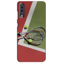 Чехлы с принтом Спортивная тематика для Samsung Galaxy A70 2019 (A705F) – Ракетки теннис