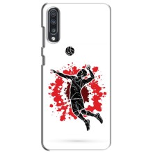 Чехлы с принтом Спортивная тематика для Samsung Galaxy A70 2019 (A705F) – Волейболист