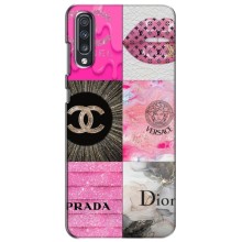 Чехол (Dior, Prada, YSL, Chanel) для Samsung Galaxy A70 2019 (A705F) (Модница)