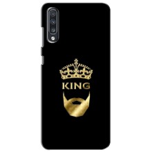 Чехол (Корона на чёрном фоне) для Самсунг А70 (2019) – KING