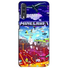 Чехол майнкрафт для Samsung Galaxy A70 2019 (A705F) – MINECRAFT