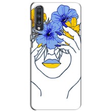 Чехол на Samsung Galaxy A70 2019 (A705F) Украинский дизайн (Украинка на всю голову)