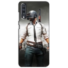 Силиконовый чехол с картинкой "Герой Pubg" на Samsung Galaxy A70 2019 (A705F) – Пабг