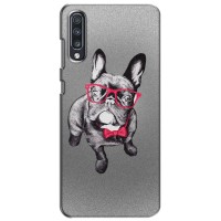 Чехол (ТПУ) Милые собачки для Samsung Galaxy A70 2019 (A705F) – Бульдог в очках