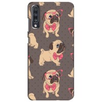 Чехол (ТПУ) Милые собачки для Samsung Galaxy A70 2019 (A705F) (Собачки Мопсики)