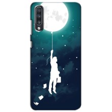 Чохол (ТПУ) з планетами на Samsung Galaxy A70 2019 (A705F) (To The moon)