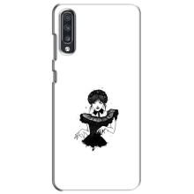 Чехлы Венсдей на Samsung Galaxy A70 2019 (A705F) Уэнсдей (AlphaPrint) (танец Уэнздей)