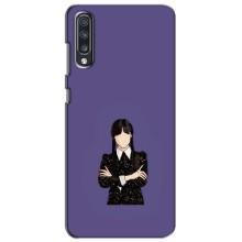Чехлы Венсдей на Samsung Galaxy A70 2019 (A705F) Уэнсдей (AlphaPrint) (Уэнздей в черном)