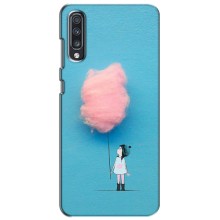 Дівчачий Чохол для Samsung Galaxy A70 2019 (A705F) (Дівчинка з хмаринкою)