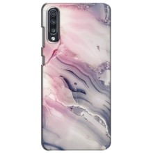 Мраморный чехол на Samsung Galaxy A70 2019 (A705F) (VPrint) (Пурпурный Мрамор)