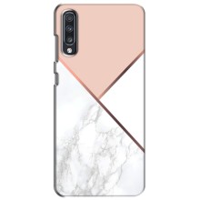 Мраморный чехол на Samsung Galaxy A70 2019 (A705F) (VPrint) (Тройной мрамор)