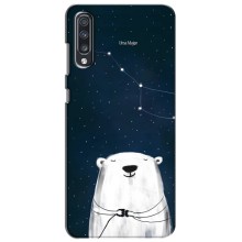 Силиконовый бампер с картинкой животных для Samsung Galaxy A70 2019 (A705F) (Медведица)