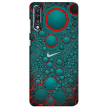 Силиконовый Чехол на Samsung Galaxy A70 2019 (A705F) с картинкой Nike – Найк зеленый