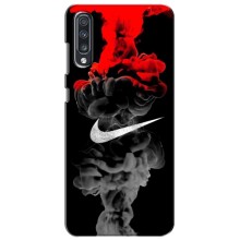 Силиконовый Чехол на Samsung Galaxy A70 2019 (A705F) с картинкой Nike – Nike дым
