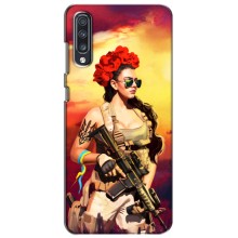 ЗСУ Чехлы (TPU) для Samsung Galaxy A70 2019 (A705F) – Женщина солдат