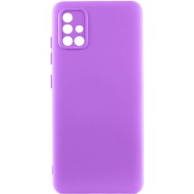 Чехол Silicone Cover Lakshmi Full Camera (A) для Samsung Galaxy A71 – Фиолетовый