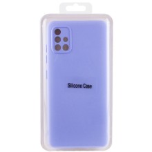 Чехол Silicone Cover Lakshmi Full Camera (A) для Samsung Galaxy A71 – Сиреневый