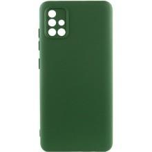Чохол TPU GETMAN Liquid Silk Full Camera для Samsung Galaxy A71 – Зелений