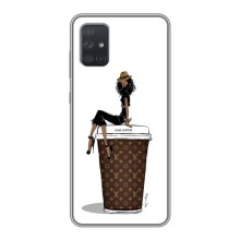 Чехлы Луи Витон для Samsung Galaxy A71 (A715) (AlphaPrint - LOUIS VUITTON) (кофе LOUIS VUITTON)