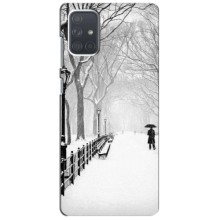 Чехлы на Новый Год Samsung Galaxy A71 (A715) (Снегом замело)