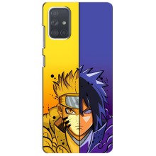 Купить Чехлы на телефон с принтом Anime для Самсунг Галакси А71 – Naruto Vs Sasuke
