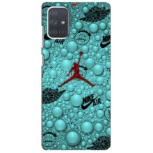 Силиконовый Чехол Nike Air Jordan на Самсунг Галакси А71 (Джордан Найк)